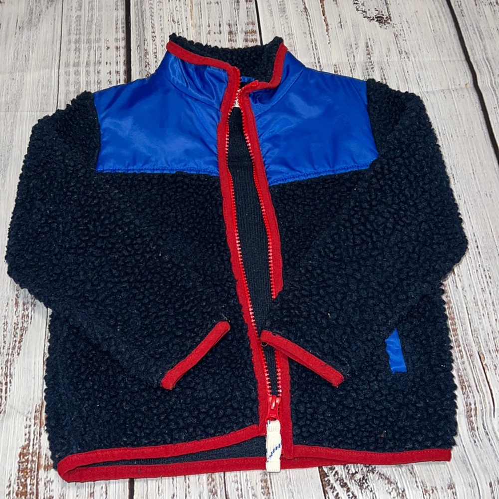 J crew Sherpa boys zipper jacket
